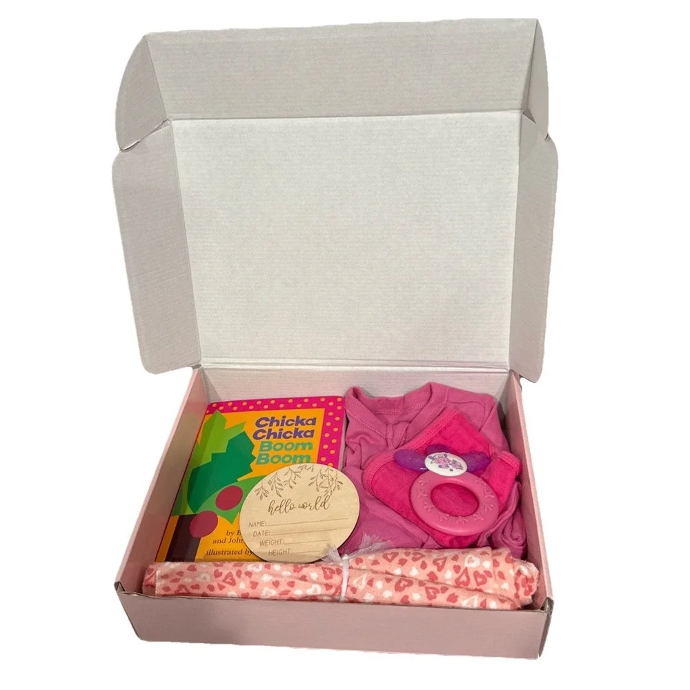 Baby Shower Gift,‎ Newborn Essentials Present; Book, Outfit 3M, Lovey & More